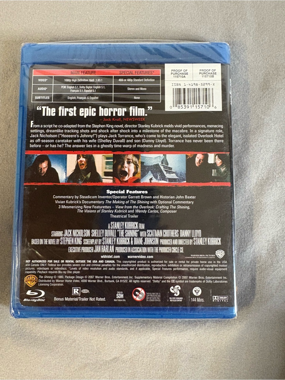 Blu-ray Disc - The Shining New Sealed Thriller - Picture 2 of 3